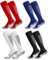 Utensilsto 4 Paar Fußballsocken Kinder 35-38 Sportsocken Lange Fußball Socken Atmungsaktiv Fußballstutzen für Jungen Mädchen von 9-12 Jahren,Rutschfeste Trainingssocken für Fußball Laufen Basketball