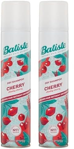 Batiste Cherry Dry Shampoo Champú, Fresh, 200 Mililitros (Paquete de 2)