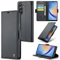 Rerzoiro Handyhülle für Samsung Galaxy A34 5G Hülle, Premium PU Lederhülle Klappbar Flip Case [RFID Blocker] Tasche Magnet Kartenfach Klapphülle Schutzhülle für Samsung Galaxy A34 5G, Schwarz