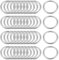 TOP-VIGOR 40 Stück Metall-O-Ringe, 25mm ID 3mm Dicke Multifunktions-O-Ringe Schnallen, nicht geschweißte O-Ringschnalle, Metallringe, schwer belastbar, für die Herstellung von Hardware für die