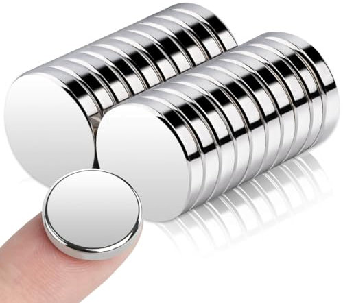 15x3mm Small Magnets for Crafts, 20Pcs Strong Fridge Magnets Neodymium Disc Magnet s, Muti-Use Rare Earth Magnet Crafts for Whiteboard, Refrigerator, DIY