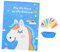 TOYANDONA 1 Satz Einhorn-Paste-Tour Einhorn-partyspiel Einhorn-Spiele Für Kinderpartys Kind Einhorn Partyspiel Einhorn-Party-spielset Geburtstagsfeier Einhorn Spiele Stoff Blue