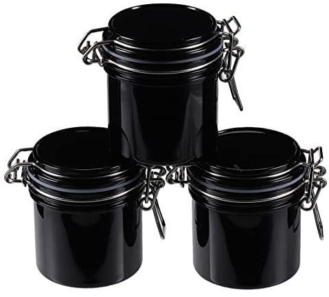 ERINGOGO Eyelash Glue Storage Jar Set of 3 Airtight Containers for Eyelash Grafting Tools Sturdy Glue Holder for Cosmetologists Convenient Storage