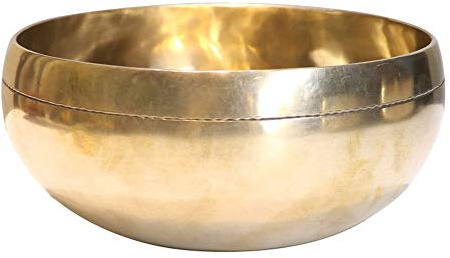 Cantantes tibetanos, El cuenco de voz, Cuenco de sonido tibetano hecho a mano para yoga y alivio del estrés(23cm)
