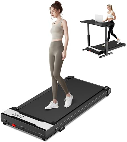 Laufband – Walking Pad 2,5 PS, einstellbare Geschwindigkeit mit Fernbedienung, 1 – 6 km/h, Treadmill für Haus, Büro, maximale Belastung 110 kg Mcukdae
