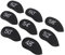 Dilwe 8PCS Golf Iron Head Covers Universal Fit for All Irons with Embroidered Numbers and Secure Fastener for All-Weather Protection