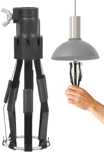Broken Light Bulb Extractor, Light Bulb Removal Tool for Tall Ceilings, Quick Portable Bulbs Changer for Homes and Shops, Easy-to-Use Lights Bulbs Remover, Safe Ceiling Replacement Tool, Lamp