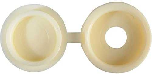 ForgePack Hinged Cover Caps | No. 6-8's | Cream, Plastic | Pack 20