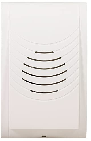 Elektromechanische kabelgebundene Türklingel, hochwertiges Kunststoffgehäuse, einfach und schnell zu installieren, modernes Design, zuverlässig, Kompakt 8V weiß DNT-002 / N-BIA Sundi Zamel
