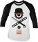 Offizielles Lizenzprodukt Clockwork Orange Bowler Eye Baseball Lange Ärmel T-Shirt (Weiß/Schwarz), Large