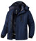 Wantdo Homme Veste de Ski Coupe-Vent Imperméable Veste Sport Outdoor Montagne Anorak Randonnée avec Capuche Manteau Hiver Chaude Polaire Bleu Foncé M