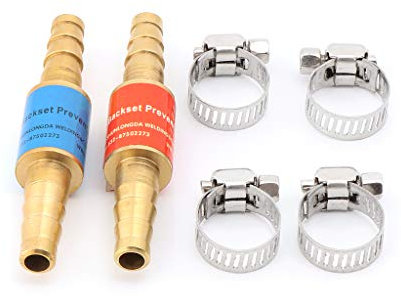 ZOOMY 2Pieces Pare-Flammes Anti-Retour de gaz Propane et oxygène au gaz liquéfié à l'acétylène - 8mm