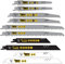 10 x SabreCut SCRSK10A Mixte S644D S922BF S922HF S1122HF S1122BF S1531L S2345X Lames de scie sabre à coupe rapide pour bois et métal Compatible avec Bosch Dewalt Makita et bien d'autres