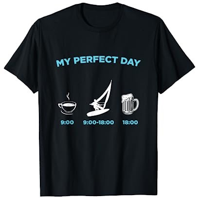 Surfen Windsurf Wind Surf Surfer Windsurfer Windsurfen Segel T-Shirt