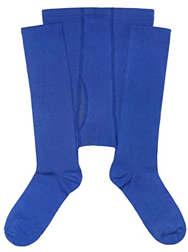 Weri Spezials Herrenstrumpfhose mit Eingriff in mehreren tollen Farben (54-56, kornblau)