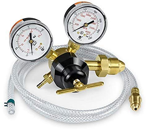 Kit de medidores de flor, argón/mezcla con manguera de 1,5 m, 10-50 CFH