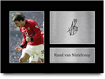 HWC Trading A4 Ruud V Nistelrooy Geschenke gedruckt Autogramm Bild für Fans und Unterstützer der Unterzeichnung - A4