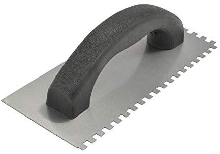 Spatola dentata intonacata quadrata palmare a spatola in acciaio inossidabile 2 pezzi