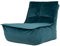Icon Dolce Sitzsack-Liege für Erwachsene, Blaugrün, Flauschiger Samtstoff, Riesen Sitzsack Samt mit Füllung, Bean Bag Chair, Bequemer Sessel Wohnzimmer, Lounge, Schlafzimmer, Büro