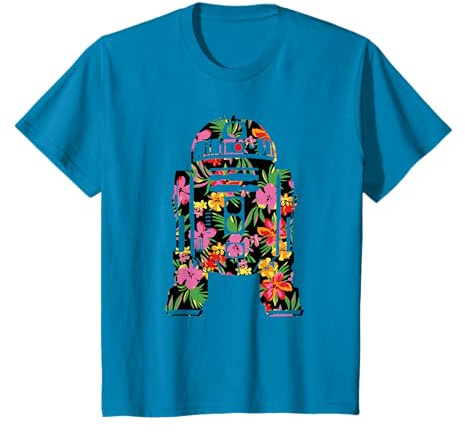 Star Wars Tropical R2-D2 Floral Print T-Shirt