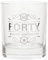 Maturi Spirituosenglas zum 40. Geburtstag „Forty Happy Birthday!“, 350 ml, in Geschenkbox