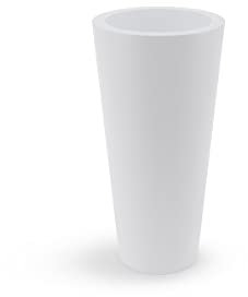 FORVEGA - Pot de Fleurs Venus, Hauteur 70 cm, Design Classique, de la Plus Haute qualité, résistant aux dommages, pour Une Utilisation en intérieur et en extérieur, Production Polonaise, Blanc