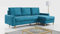 MKS MEBLE Ecksofa - L-Form Sofa mit Schlaffunktion - Wohnlandschaft L Form, Ecksofa mit Schlaffunktion und Bettkasten, Schlafsofa mit Bettkasten, Couch mit Schlaffunktion - Türkis LANG
