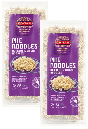 Go-Tan | Mie Noodles Giapponesi | Tagliatelle Pasta Giapponese | Farina di Grano Tenero - 2 x 250 Gr