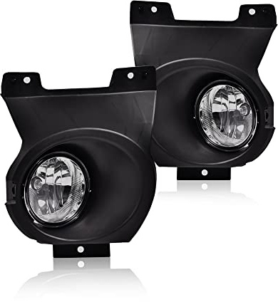 PIT66 Front Bumper Fog Light, Compatible with 2011-2014 Ford F150 Front Bumper Driving Fog Lights Lamps W/Bulbs Clear Lens Fog Lamp Accessories
