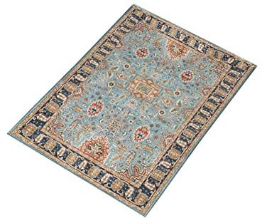 Uposao Tappeto Salotto, Tappeto dal Design Vintage Moderno Salotto Soggiorno Camera da Letto Tappeti Tappeto Antiscivolo per Ingresso Ristorante, Lavabile in Lavatrice, 50 Cm X 80 Cm