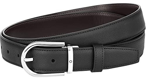 Montblanc Wendbarer Gürtel aus Leder und Edelstahl Mehrfarbig, Maße: 120cm x 3cm x 0,5cm, 128757