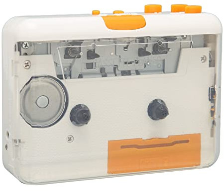 Convertisseur de Cassette USB, Lecteur de Cassette Enregistrement de Bande vers Convertisseur Numérique MP3, Lecteur de Bande de Musique MP3 Portable avec écouteurs pour IPod PC, Plug and Play