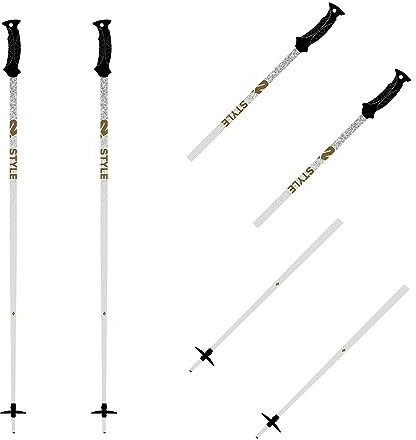 K2 Skis Damen Skistock Style Composite, White, 10G3011