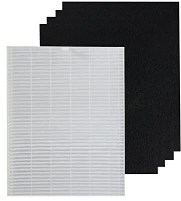 PUREBURG DX55 Replacement Filter Compatible with Fellowes Aeramax DX55 DB55 190 200 Air Purifiers, H13 HEPA Activated Carbon