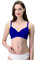 LEPEL 1 Pezzo Reggiseno Donna 460 Allure Senza Ferretto con Pizzo - Coppa B - C - D, Blue 7C