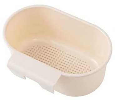 MASINIES Sink Drain Strainer Basket Kitchen sink strainer Food Catcher Drainer Basket Sponge Hanging Storage Rack Shelf for Filter Waste and Wash Vegetables Fruits (Grey)