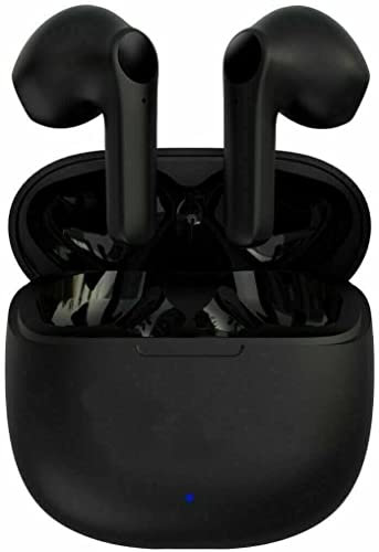 Crown Tech Wireless Earbuds Bluetooth 5.0 Wireless Headphones 3D HiFi Stereo Headphones Noise Cancellation in-Ear Built-in Mic Charging Case, Earphones for iPhone/Samsung/Xiaomi/Android/IOS (Black)