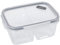 MasterClass Recycled Eco Snap Divided Food Storage Container, 800 ml, Card Insert