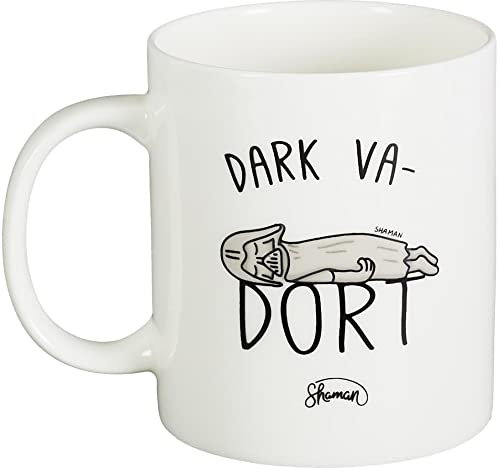 Cook Concept Le Fabuleux Shaman 42-2X-006 Mug Dark va dort Blanc et gris Céramique D12 x H10 cm