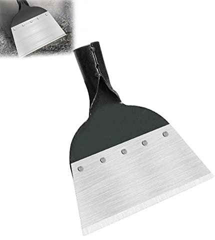 Pala de Limpieza de JardíN,Pala de JardíN Multifuncional,Herramienta de Deshierbe de Acero Al Carbono,Pala Plana de Acero,para JardíN,CéSped,Paleta(21cm)