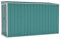 vidaXL Abri de Jardin Mural Vert 118x288x178 cm Acier galvanisé