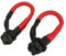 Fockety 2Pcs Soft Shackle, Synthetische Soft Shackle Recovery Seil, 55,000 Lbs Bruchfestigkeit Tow Schäkel für Segeln, SUV, ATV, LKW, Off Road Recovery Klettern Abschleppen (Schwarz-Rot)