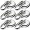 Pack of 6 Magnetic Hooks Extra Strong Neodymium Magnets with Hooks, 36 mm 35 kg Neodymium Magnetic Hooks with Rotating Carabiner, Strong Carabiner Magnetic Hooks, 360° Rotate Magnetic Force Strong