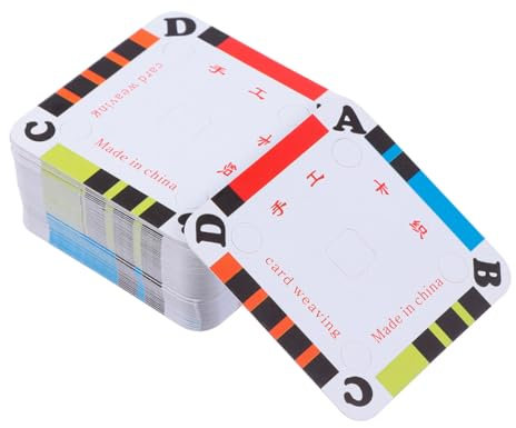 STOBOK 150stücke Teiliges Bastelkarton-weaving-cards- Stabiles Diy Webkarten Tablet Aus Pappe Robuste Flechtkarten Für Handwerksprojekte Für Webstuhl Und Bastelfans