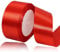 Geschenkband Rot 40 mm Breit,23 Meter Satinbänder Rot Stoff Schleifenband Kunsthandwerk, Kränze, Hochzeitsdekoration, Weihnachten, Haarbögen, Blumensträuße, Geburtstag und Geschenkverpackung