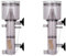 Ronlok 2 x peces, proteína skimmer de peces, peces, peces, proteínas, skimmer, filtro de agua salada, filtro interno para acuarios pequeños de coral