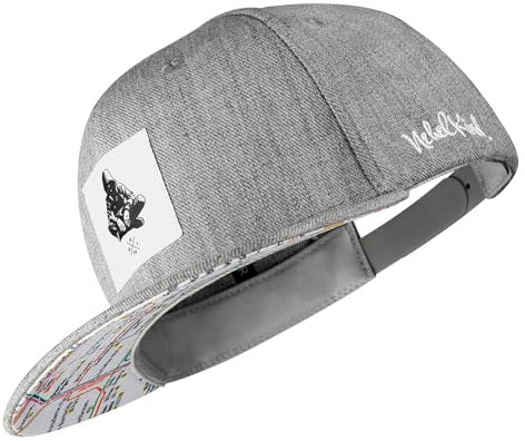 Nebelkind Snapback-Cap-Kinder Berlin, Einheitsgröße OneSize, Größenverstellbar, Unisex, hochwertige Basecap trendig, Streetwear Style, Baseball-Kappe mit geradem Schirm
