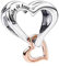 WANGENPING Familie Freundschaft Liebe Charm Anhänger Bead Pendant, Icons Anhänger Herz, Kompatibel mit anderen Frauenanhängern, für Europäische Armbänder Halskette, hmuck Geschenk für Damen