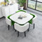 Kleines Bürokonferenztisch-Set, quadratischer Konferenztisch und Stuhl-Set für Empfangsraum, Esszimmer, Terrassenmöbelabdeckungen