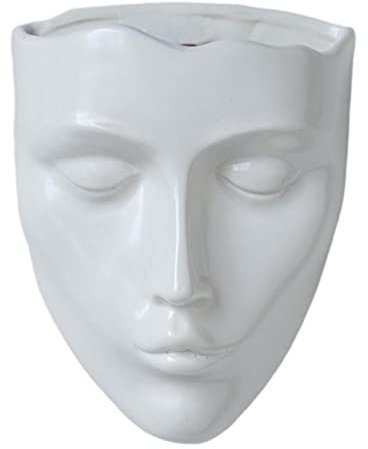 Pot de fleurs mural pour intérieur et extérieur Blanc